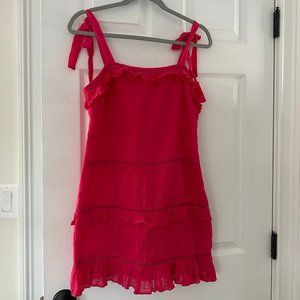 Lovers + Friends Hot Pink Mini Dress